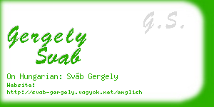 gergely svab business card