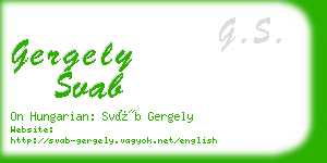 gergely svab business card